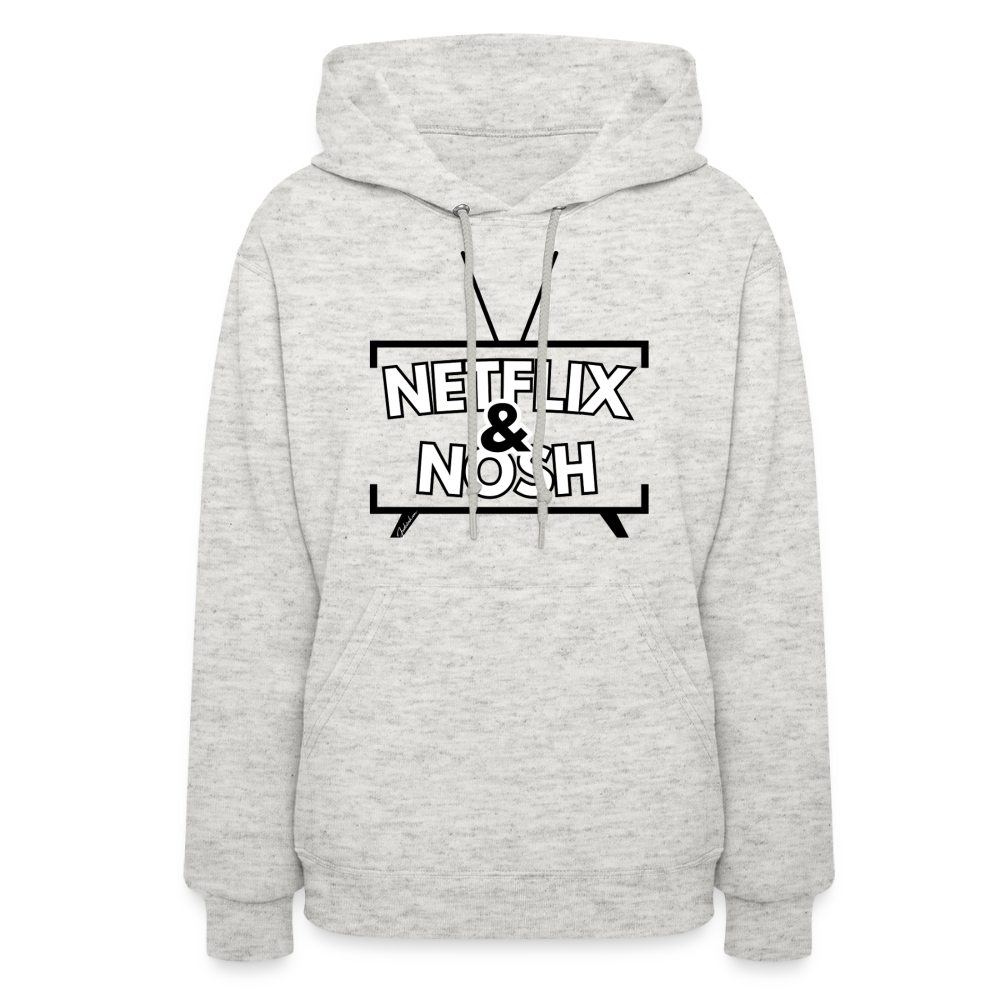 Netflix & Nosh Women's Hoodie - heather oatmeal