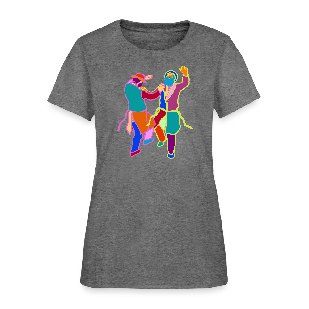 Colorful Dancing Rabbis Women's T-Shirt - graphite heather
