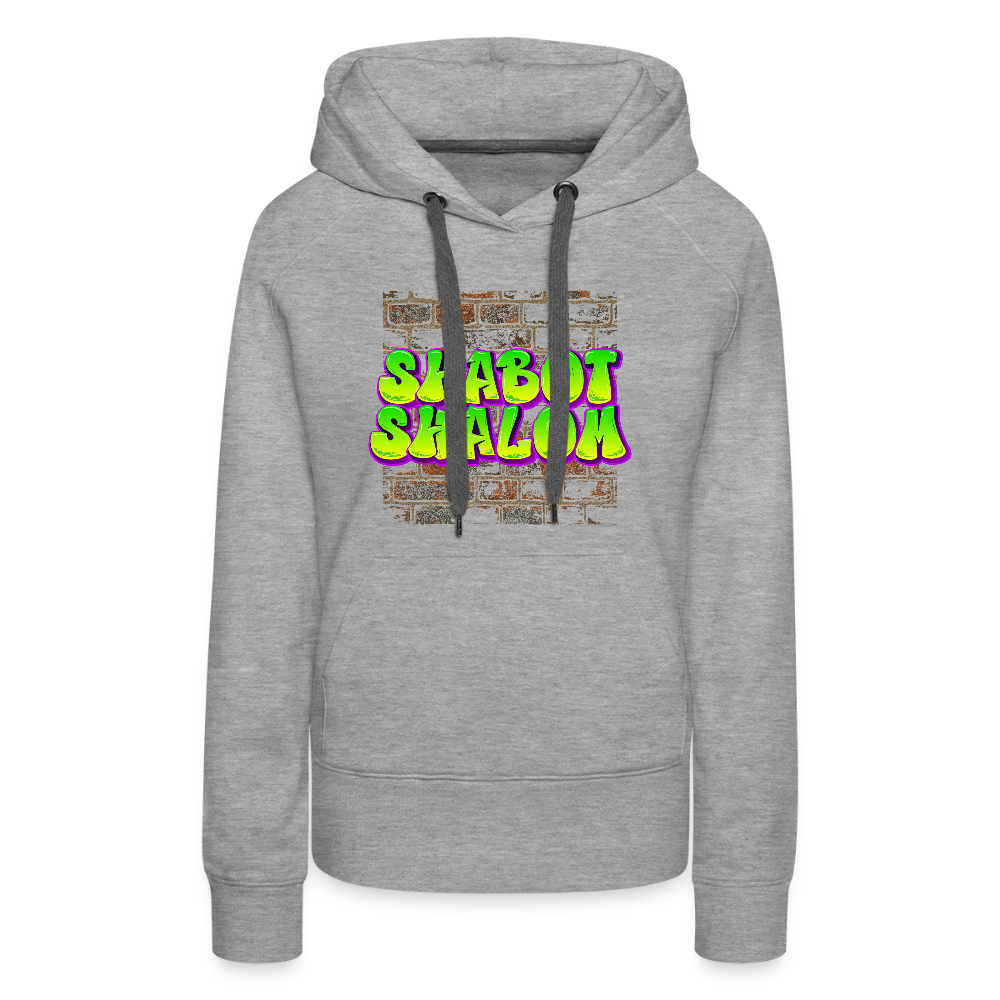 Shabot Shalom Brick 770 Graffiti Women’s Premium Hoodie - heather grey