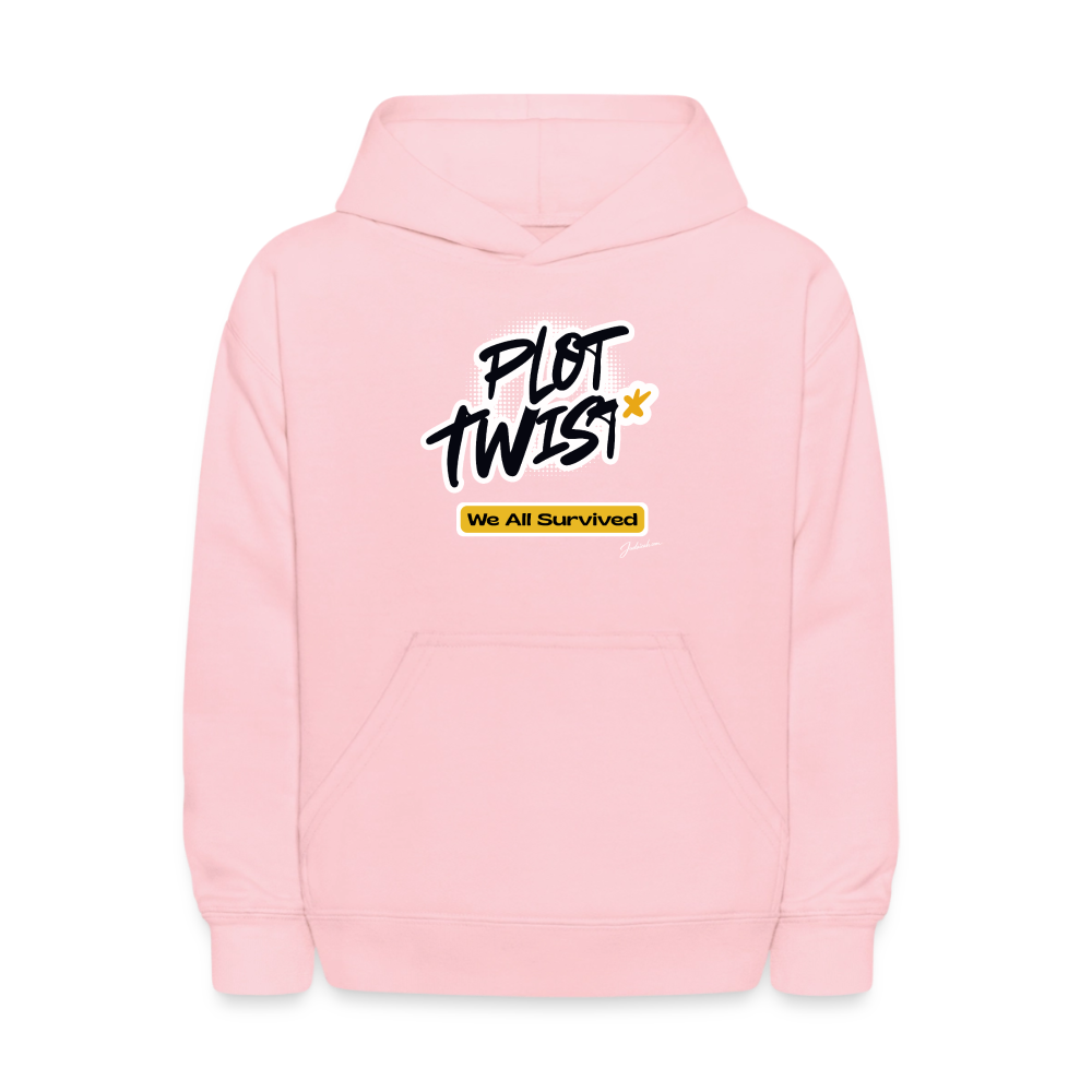Plot Twist Kids' Hoodie - pink