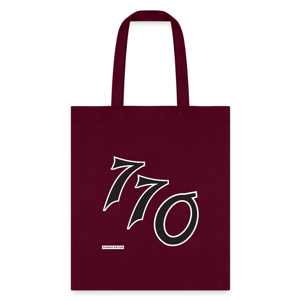 770 Tote Bag - burgundy