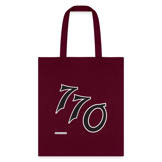 770 Tote Bag - burgundy