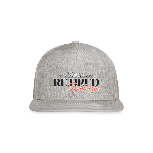 Retired Rabbetzin Snapback Baseball Cap - heather gray