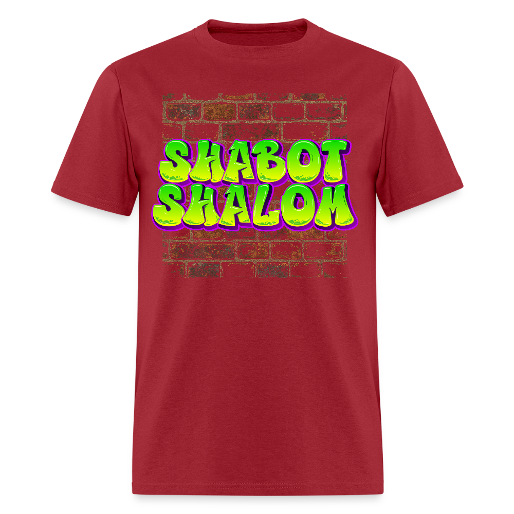 Shabot Shalom Brick 770 Graffiti Men's T-Shirt | GILDAN 5000 - dark red