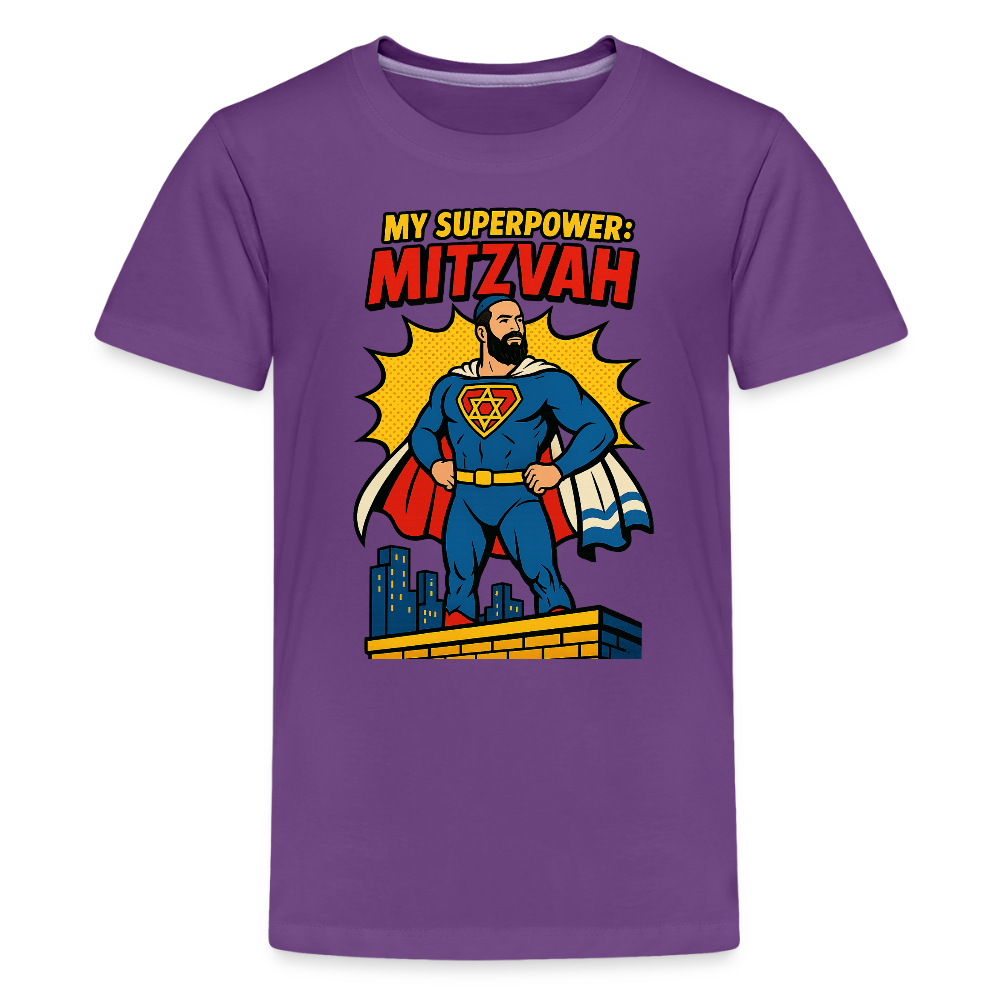 My Superpower: Mitzvah Kids' Premium T-Shirt - purple