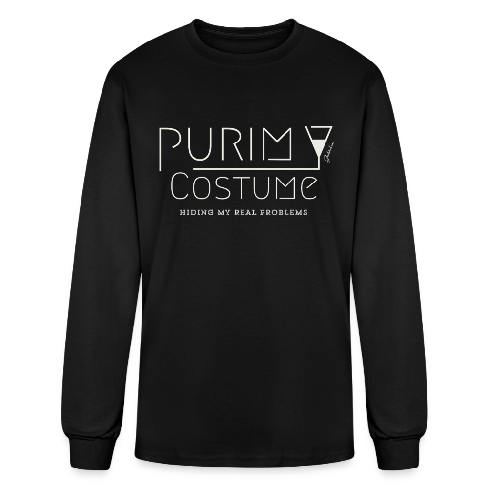Purim Costume Men's Long Sleeve T-Shirt - black