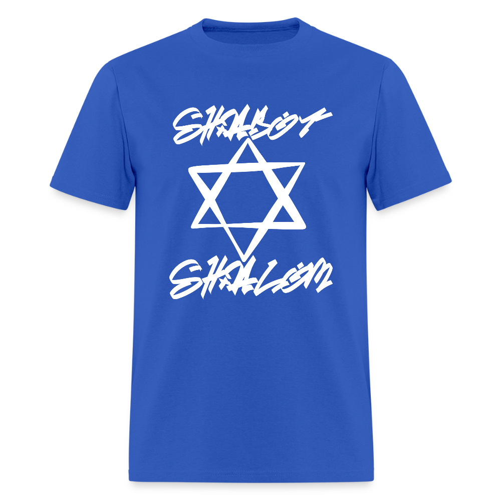Shabbat Shalom Graffiti Light Star Men's T-Shirt | GILDAN 5000 - royal blue