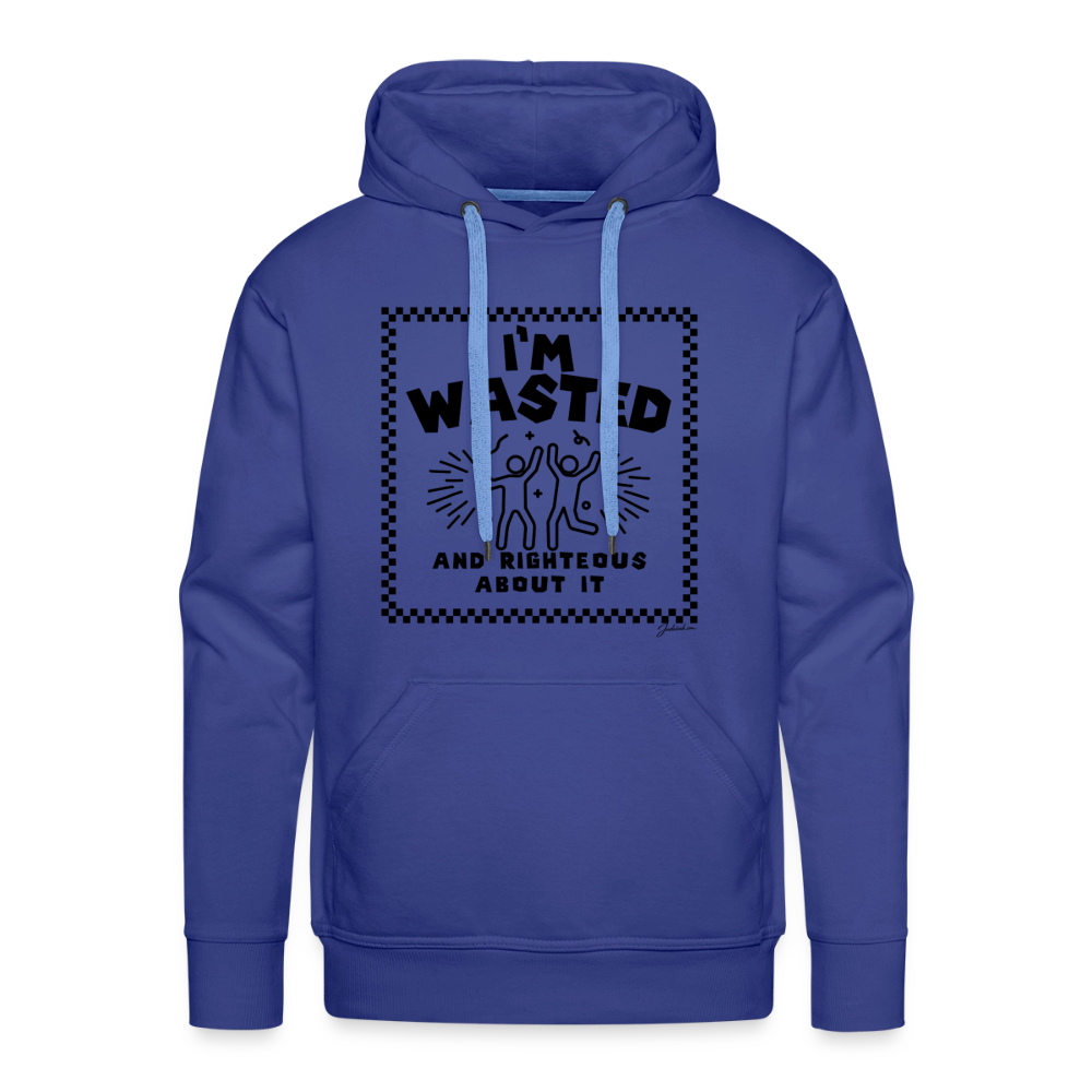 Wasted & Righteous Men’s Premium Hoodie - royal blue