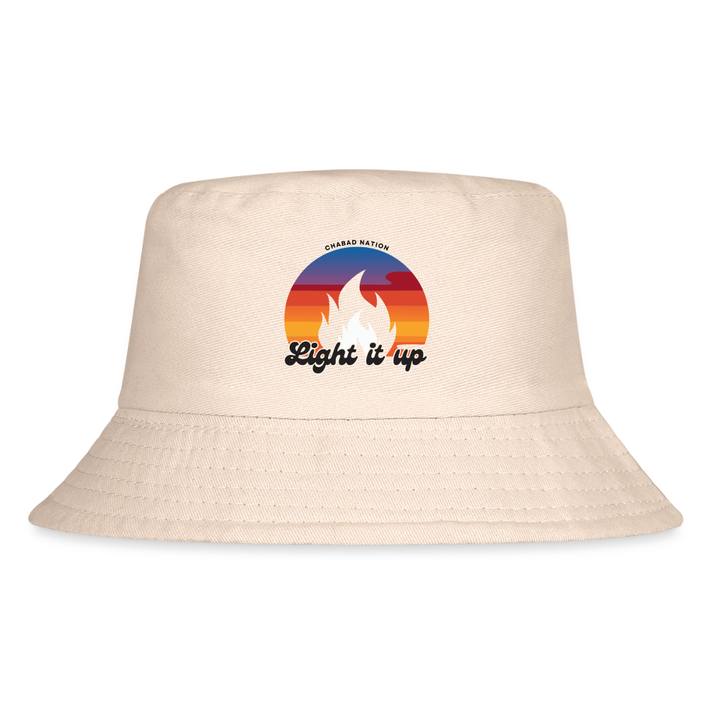 Light It Up Kid's Bucket Hat - Natural