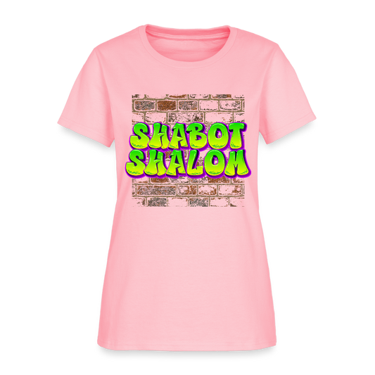 Shabot Shalom Brick 770 Graffiti Women's T-Shirt - pink