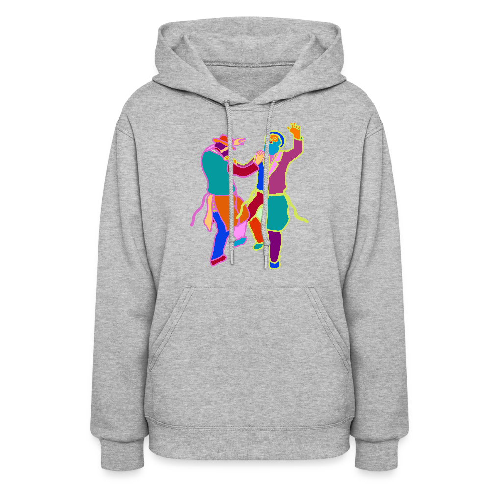 Colorful Dancing Rabbis Women's Hoodie - heather gray