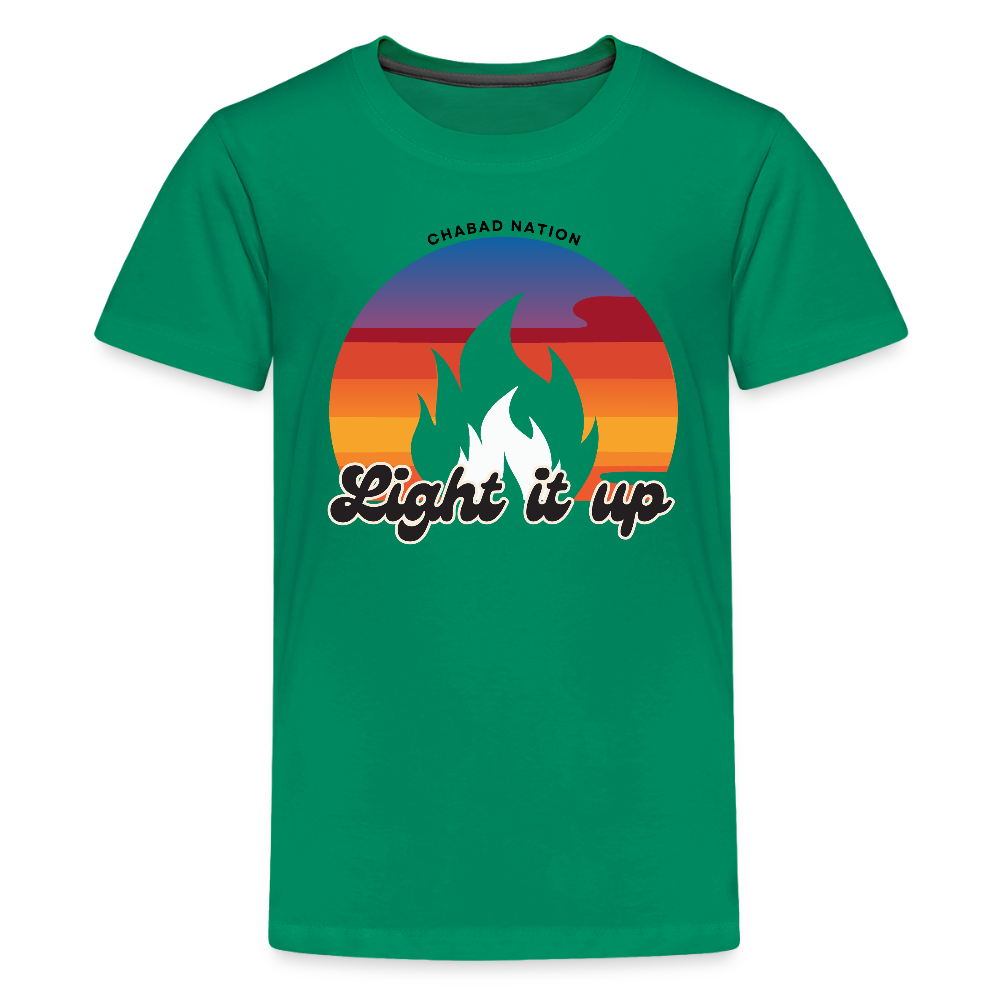 Light It Up Kids' Premium T-Shirt - kelly green