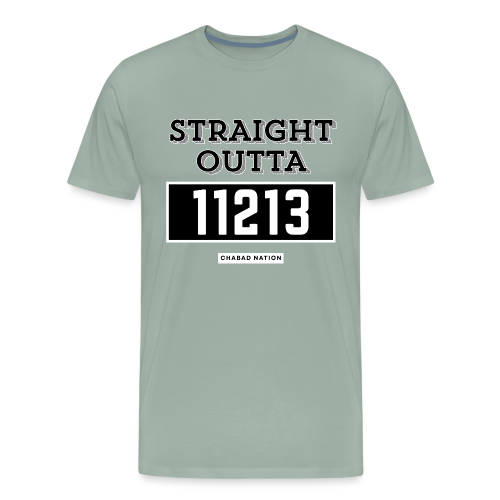 Straight Outta 11213 Men's Premium T-Shirt - steel green