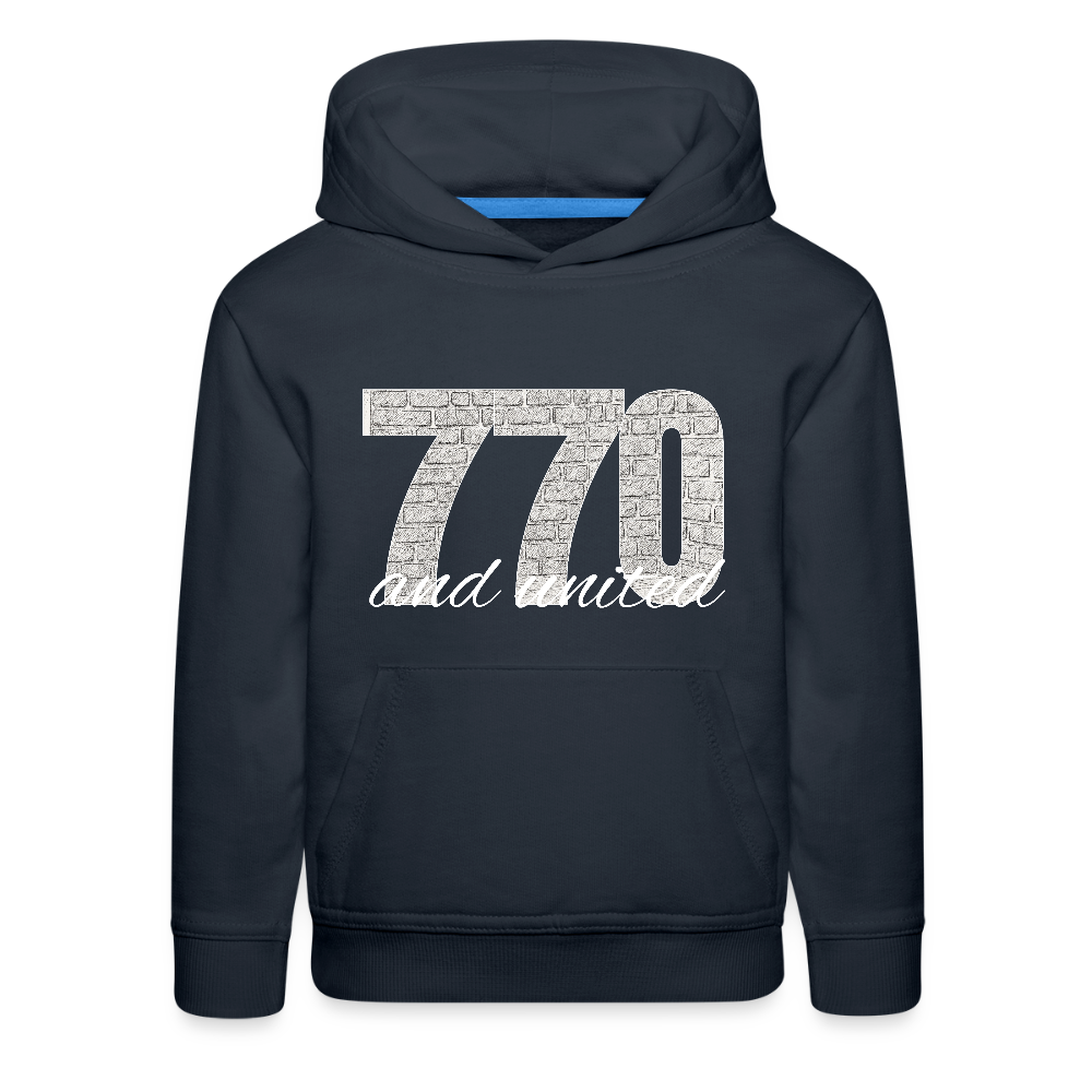 770 And United Light Kids‘ Premium Hoodie - navy