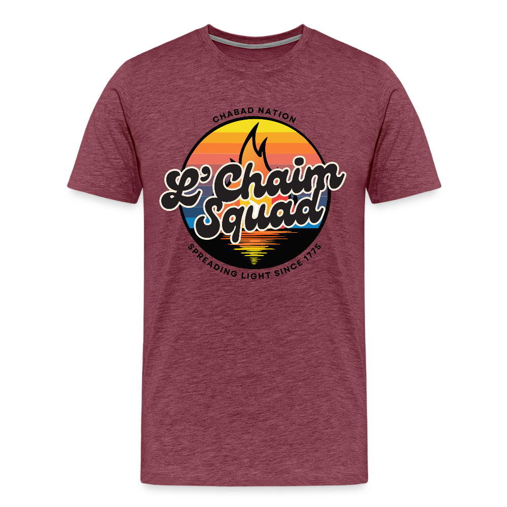 L’Chaim Squad – Spreading Light Men's Premium T-Shirt - heather burgundy