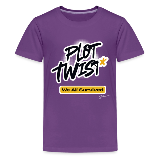 Plot Twist Kids' Premium T-Shirt - purple