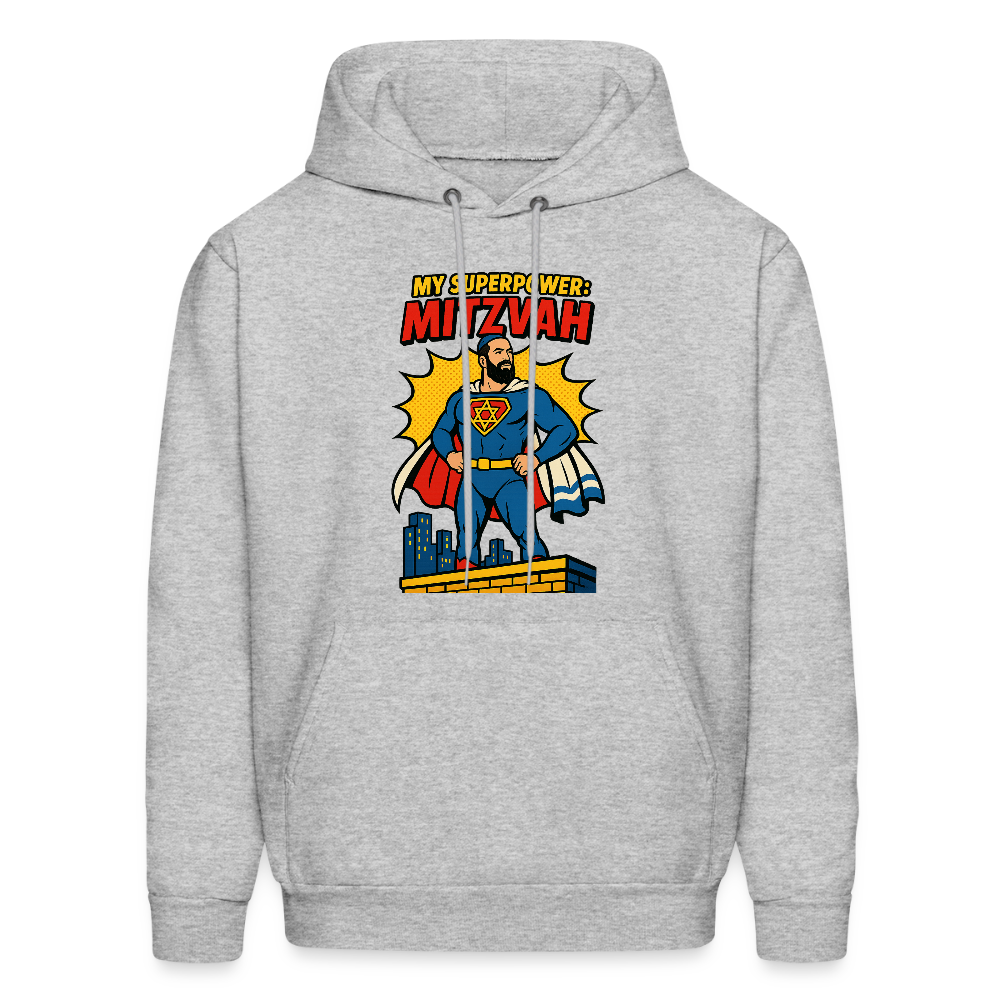 My Superpower: Mitzvah Men's Hoodie - heather gray