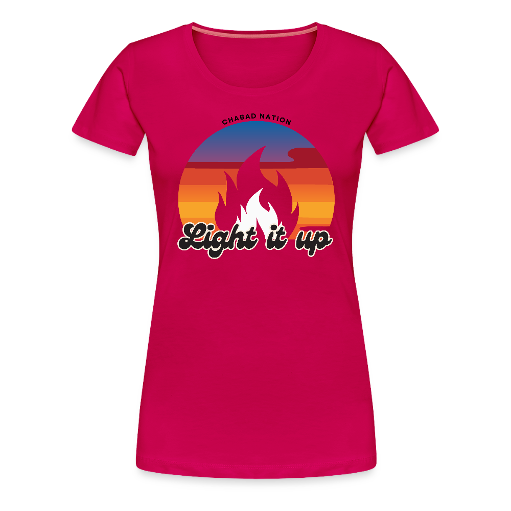 Light It Up Women’s Premium T-Shirt - dark pink