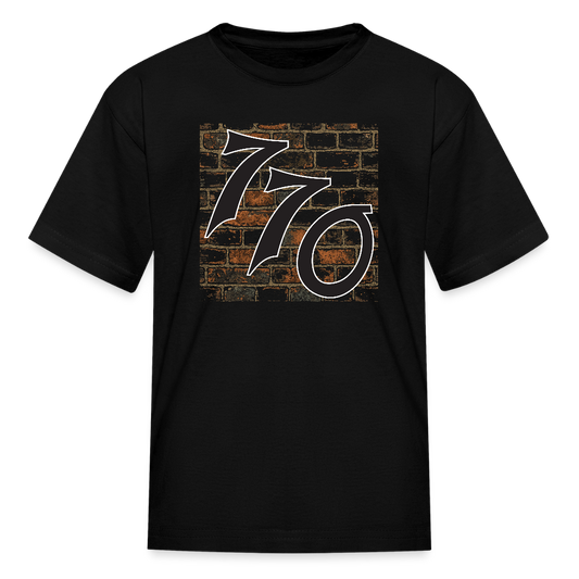 770 Brick Wall Kids' T-Shirt - black