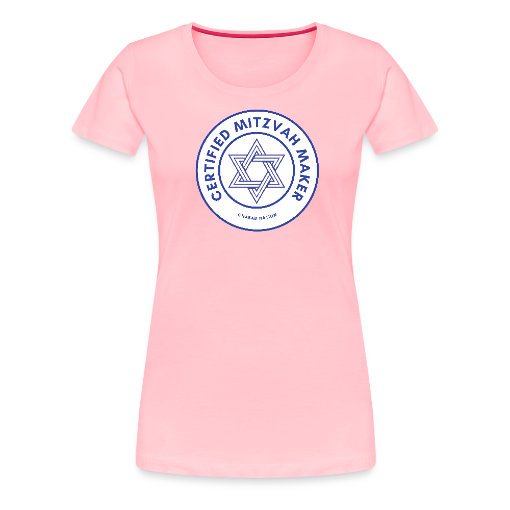 Certified Mitzvah Maker Women’s Premium T-Shirt - pink