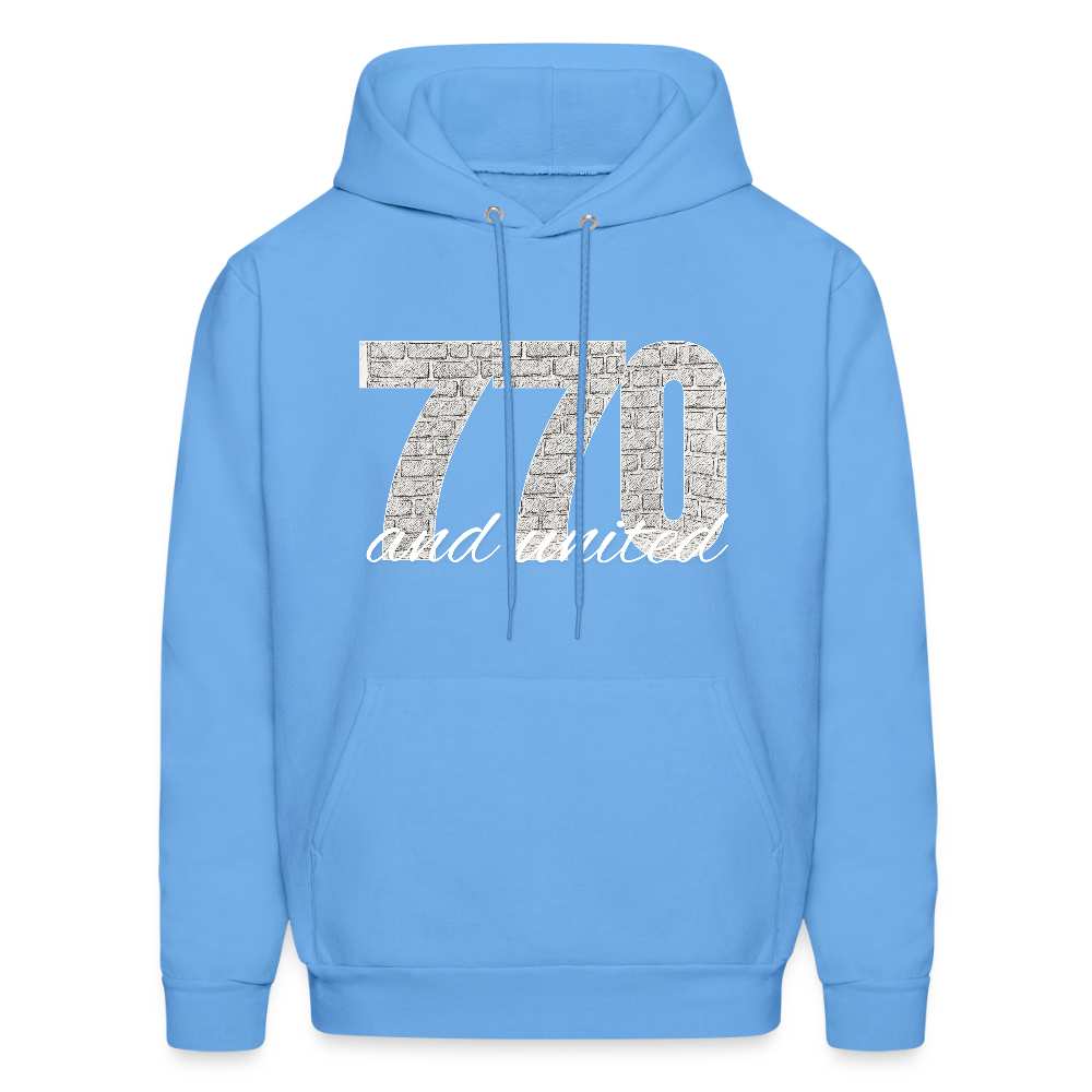 770 And United Light Men's Hoodie - carolina blue