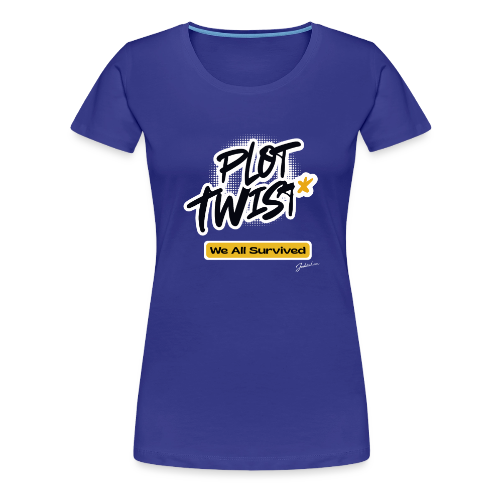 Plot Twist Women’s Premium T-Shirt - royal blue