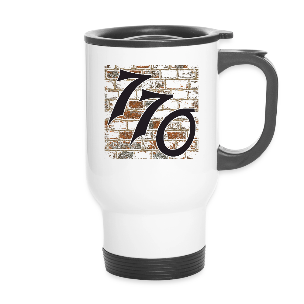 770 Brick Wall Travel Mug - white