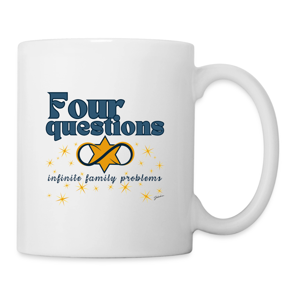 Four Questions Coffee/Tea Mug - white