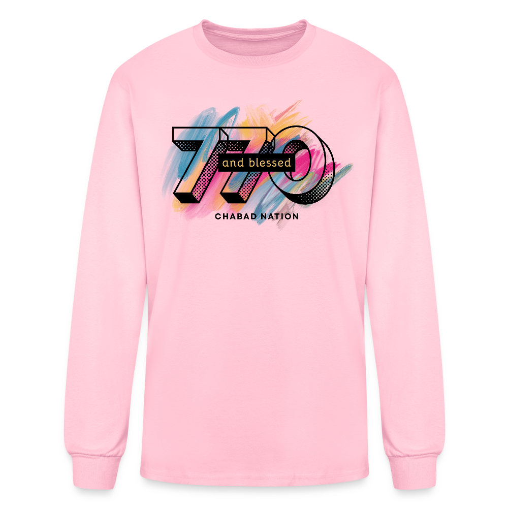 770 And Blessed Men's Long Sleeve T-Shirt - pink