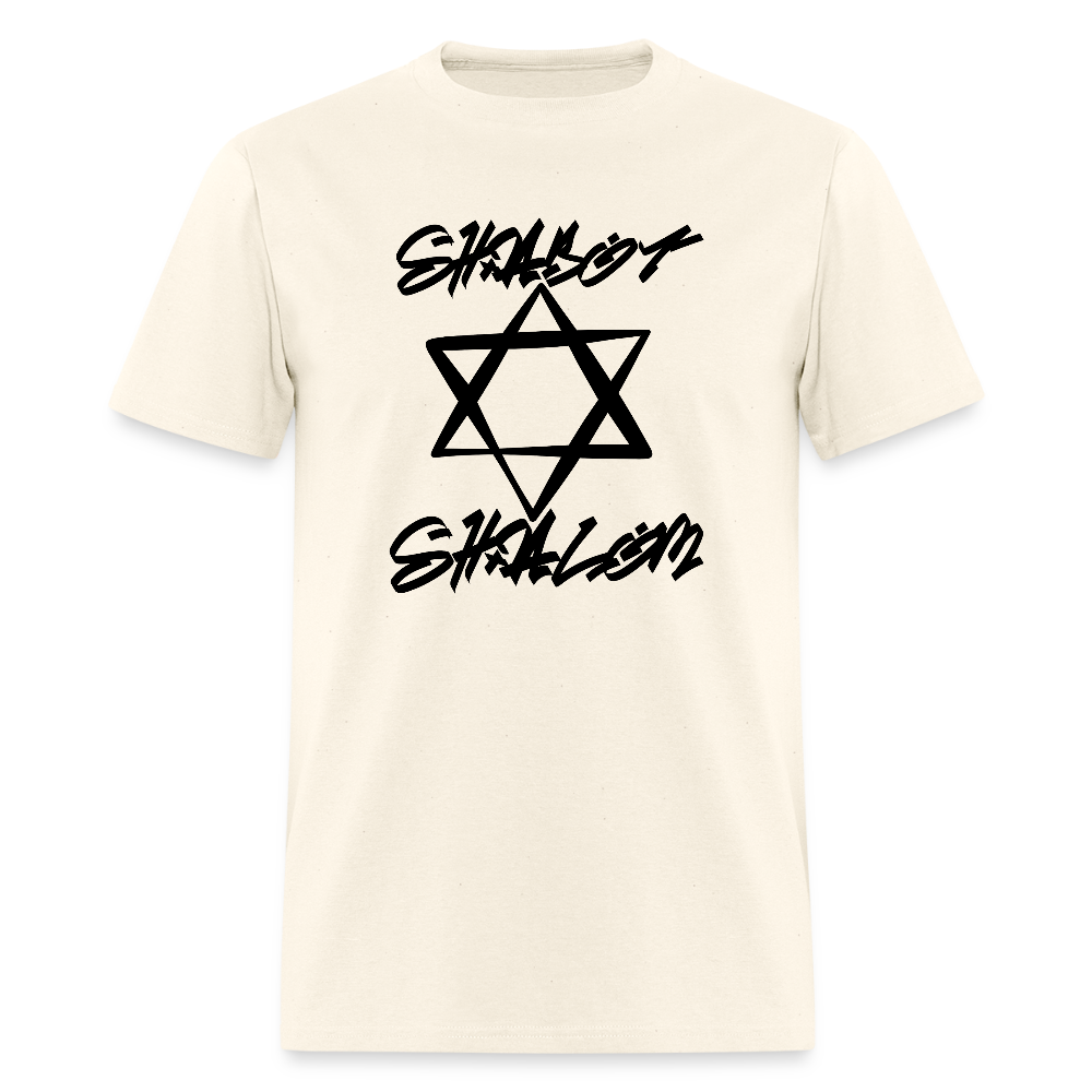 Shabbat Shalom Graffiti Star Men's T-Shirt | GILDAN 5000 - sweet cream heather