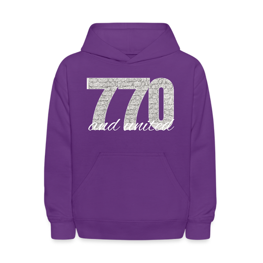 770 And United Light Kids' Hoodie - purple