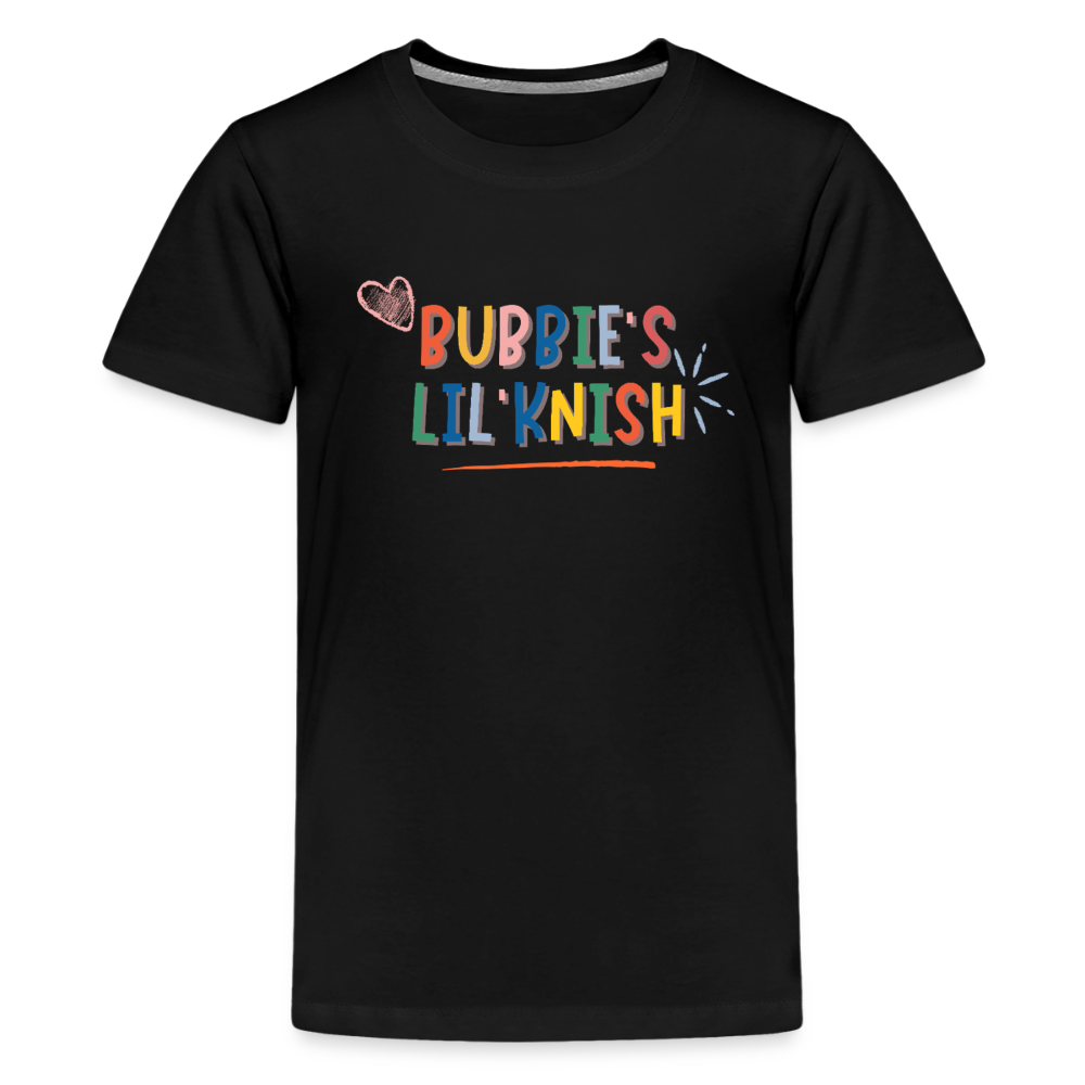 Bubbie's Lil' Knish Kids' Premium T-Shirt - black