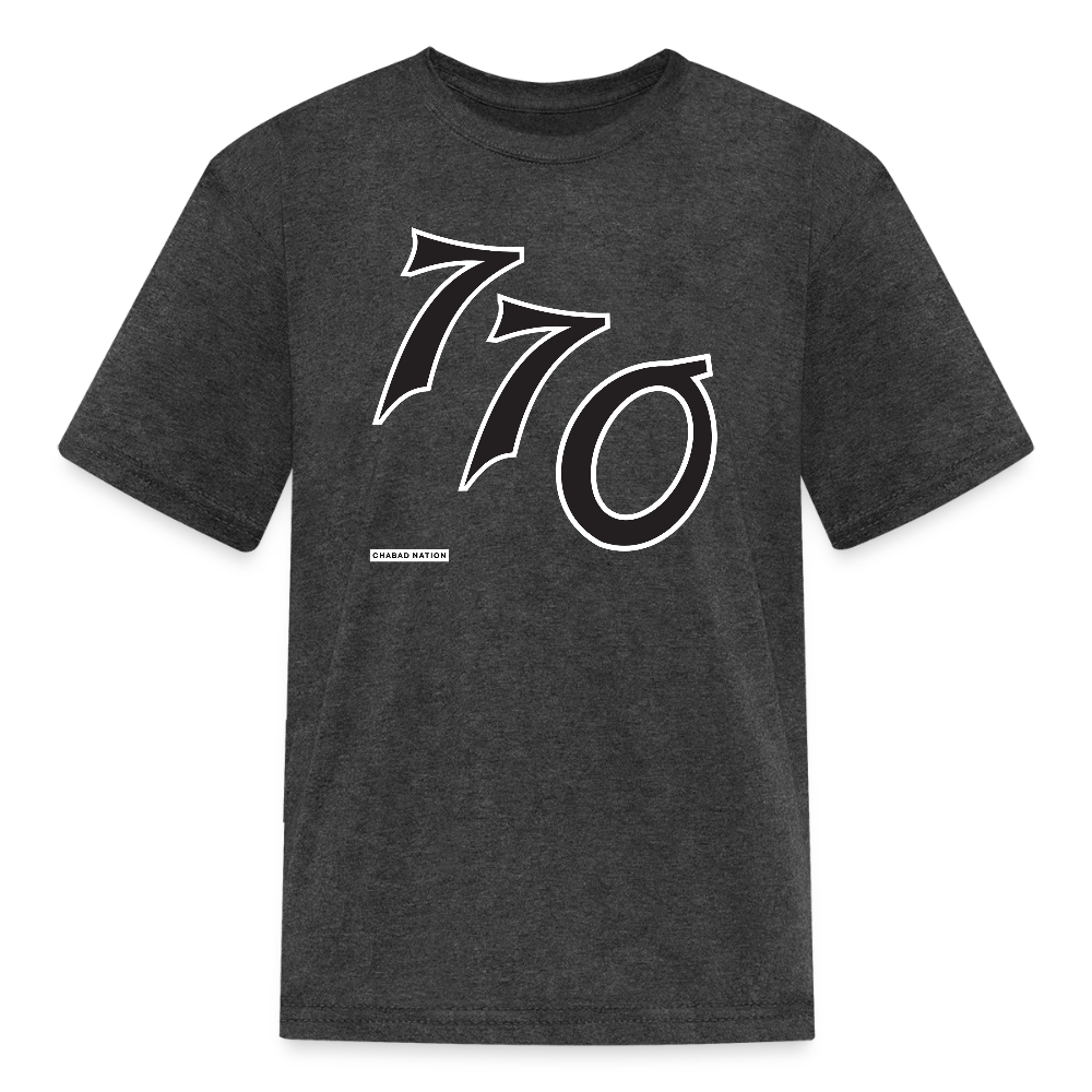 Kids' T-Shirt - heather black