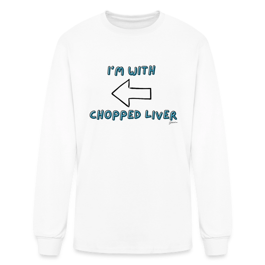 Chopped Liver Men's Long Sleeve T-Shirt - white