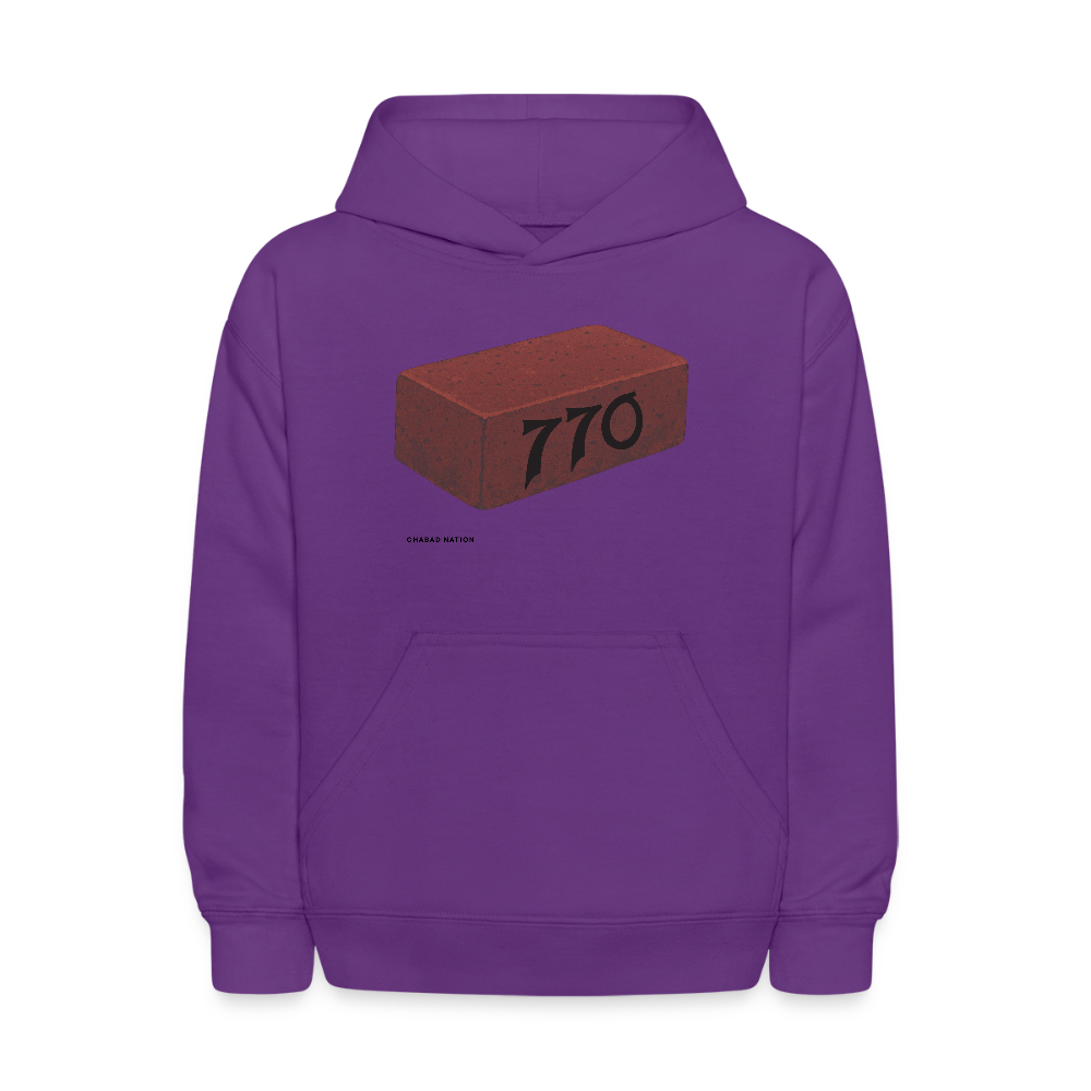 770 Solid Brick Kids' Hoodie - purple