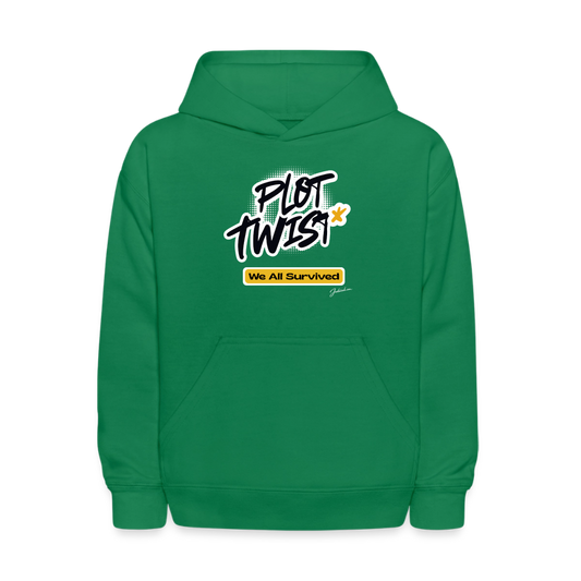 Plot Twist Kids' Hoodie - kelly green