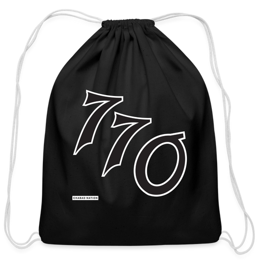 770 Cotton Drawstring Bag - black