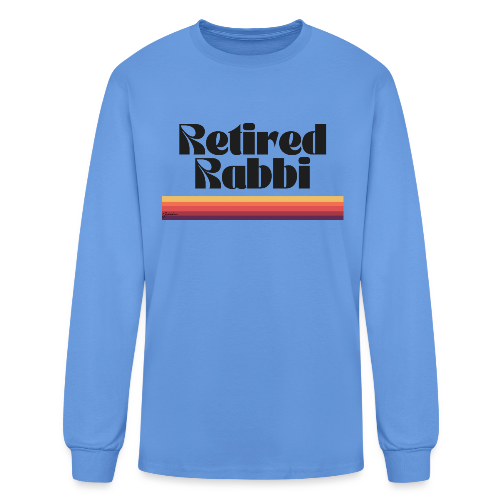Retired Rabbi Men's Long Sleeve T-Shirt - carolina blue