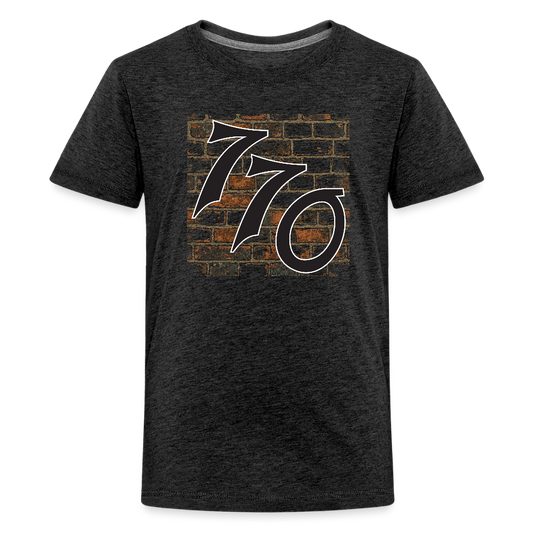 770 Brick Wall Kids' Premium T-Shirt - charcoal grey