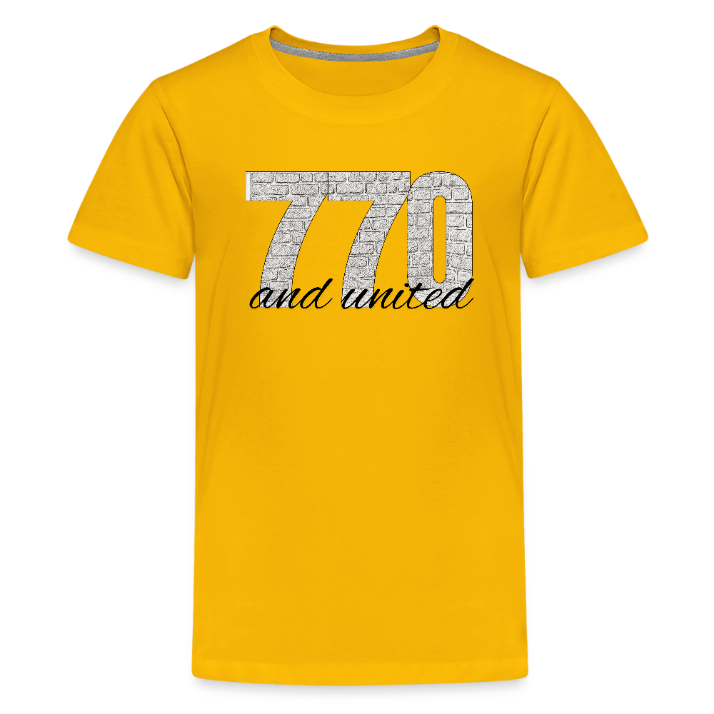 770 And United Kids' Premium T-Shirt - sun yellow