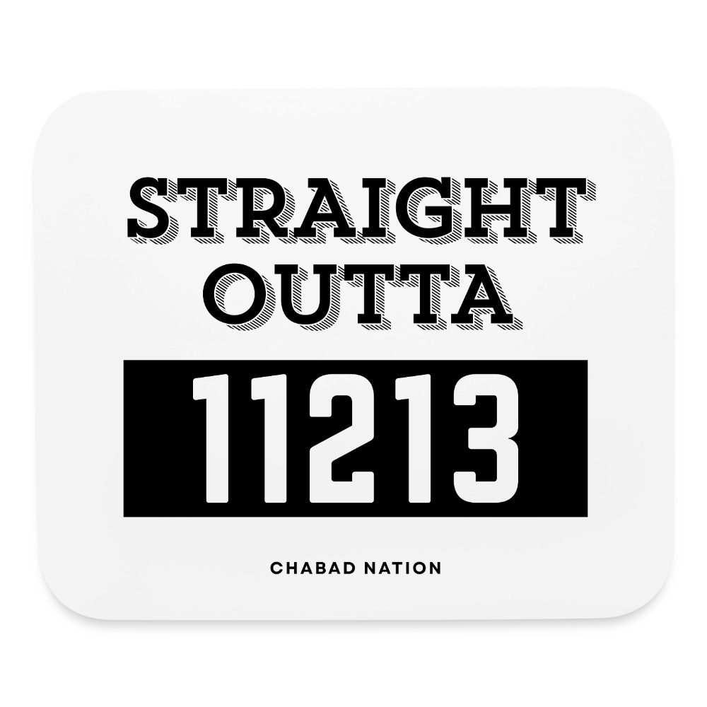 Straight Outta 11213 - Mouse pad Horizontal - white