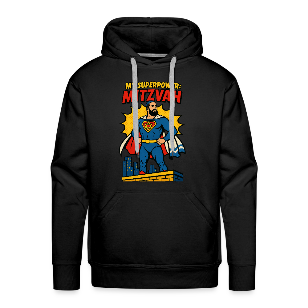 My Superpower: Mitzvah Men’s Premium Hoodie - black