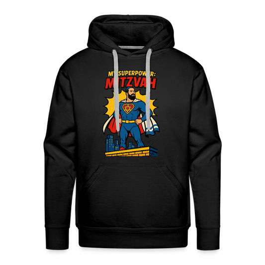 My Superpower: Mitzvah Men’s Premium Hoodie - black