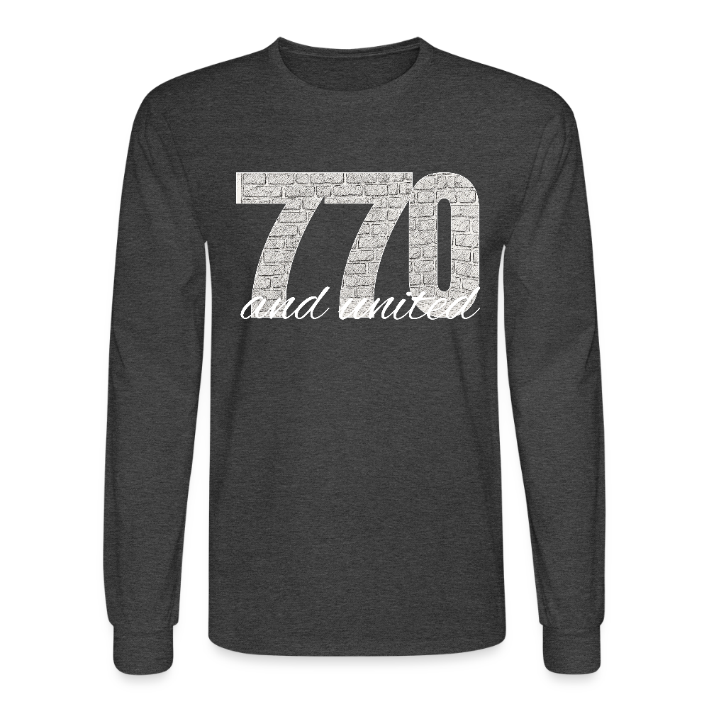 770 And United Light Men's Long Sleeve T-Shirt - heather black