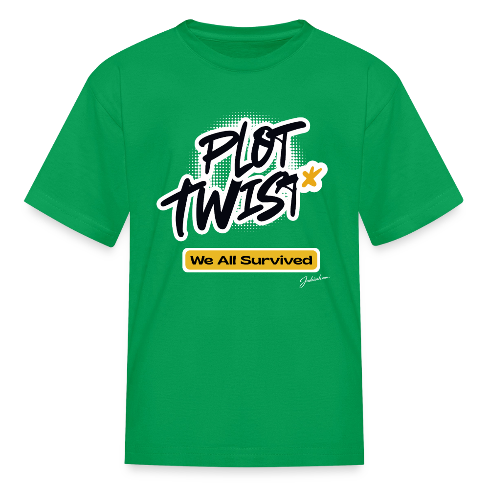 Plot Twist Kids' T-Shirt - kelly green