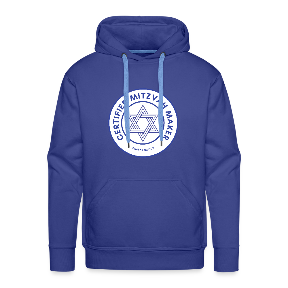 Certified Mitzvah Maker Men’s Premium Hoodie - royal blue
