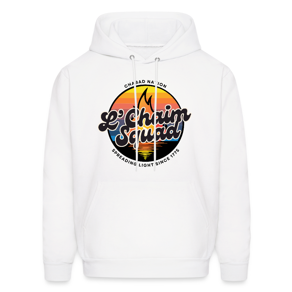 L’Chaim Squad – Spreading Light Men's Hoodie - white