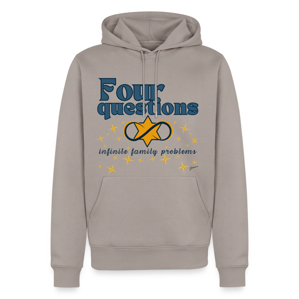 Four Questions Men’s Premium Hoodie - taupe