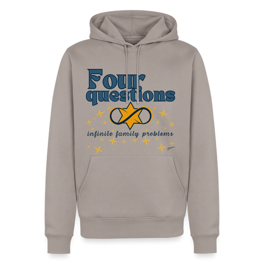 Four Questions Men’s Premium Hoodie - taupe