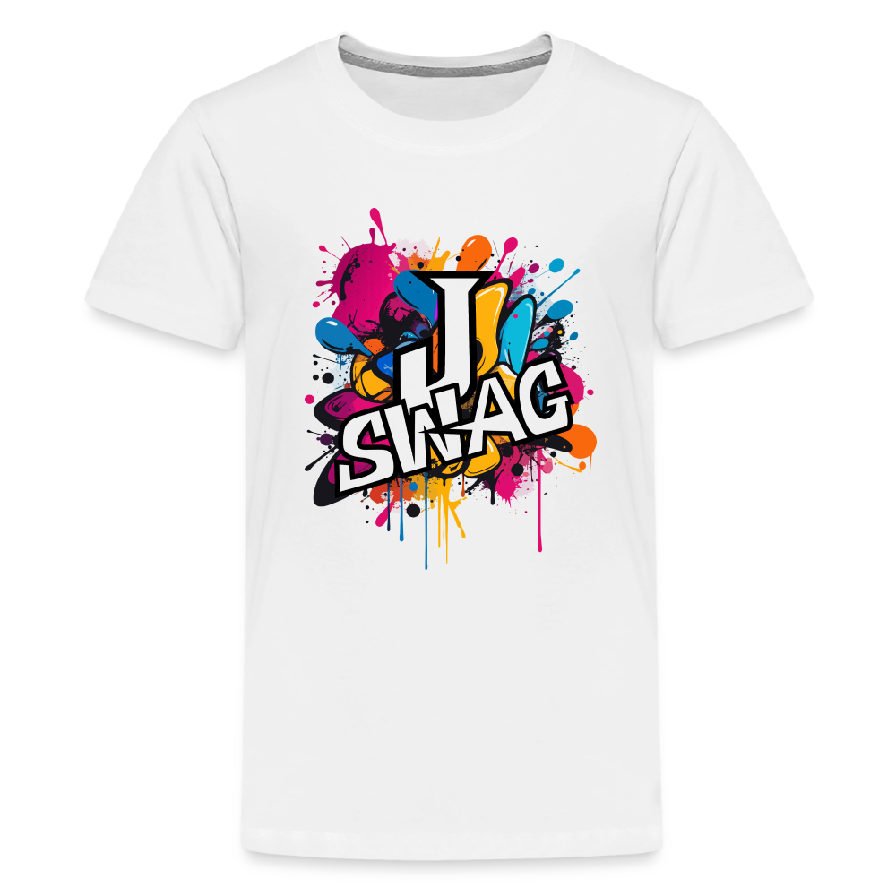 Jswag Logo  Kids' Premium T-Shirt - white